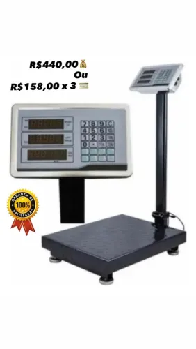 BALANÇA PLATAFORMA COM MASTRO 200kg