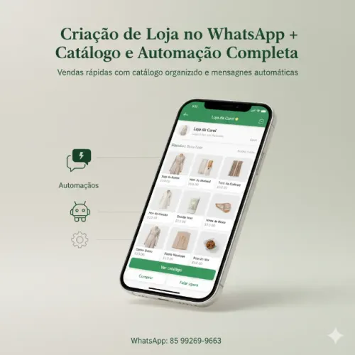 Criação de Loja no WhatsApp Business com Catálogo e Automação Completa