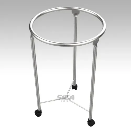 Suporte em Inox com Saco Hamper de 150 Litros - HOSPITALAR
