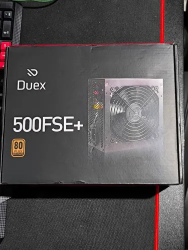 Fonte gamer Duex 500w PFC ativo 80 plus Nova
