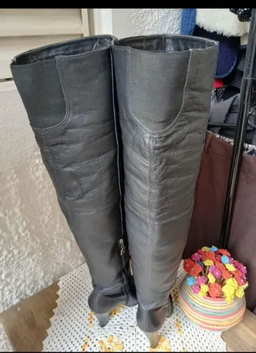 Bota Over The Knee Preta