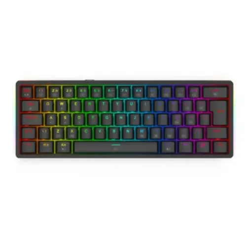 Teclado Mecânico Redragon Akali RGB, 60%, Switch Brown, Preto, ABNT2, USB