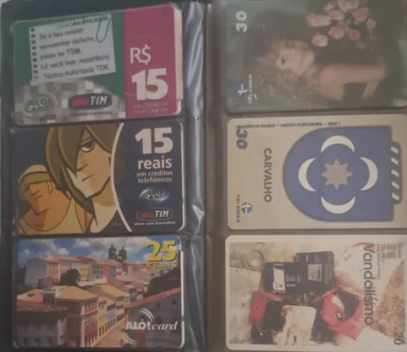 Coleção Cartões telefônico + Brinde