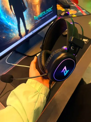 Headset Gamer Neologic Ngx Dark, RGB, Preto