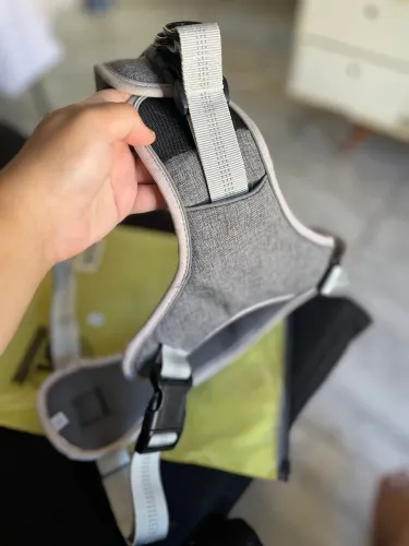 Coleira Peitoral Guia Antipuxão Cachorro MADOG Comfort CINZA Tamanho GG (XL)