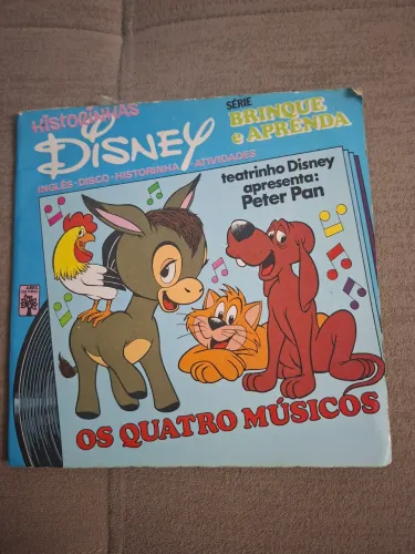 Compacto Historinhas Disney Brinque e Aprenda Os Quatro Músicos