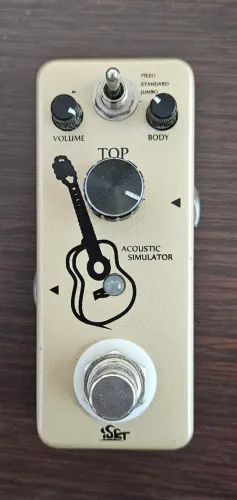 Pedal de Efeito simulador acústico ISET para guitarra 