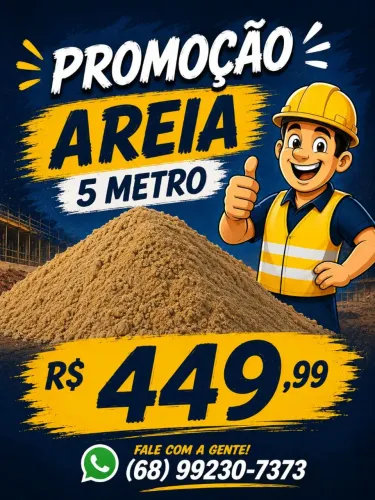 AREIA, BARRO E BRITA- TUDO PARA SUA OBRA
