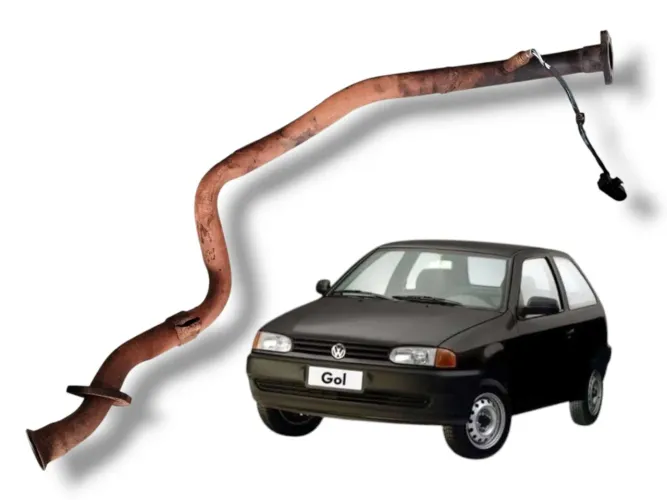 Cano Intermediário Escapamento Silencioso Gol G2 1998 1999