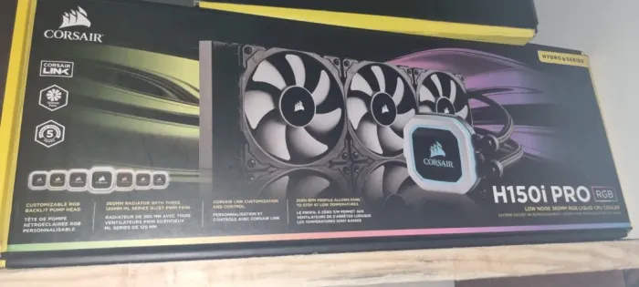 WATER COOLER COSAIR 360 H150i PRO RGB 300% PRA SAIR LOGO