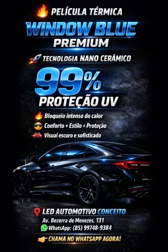 Película Térmica Window Blue Premium Nano Cerâmico 