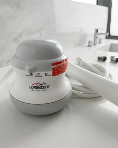 Chuveiro Elétrico Lorenzetti Loren Bello 220V 4600W Branco