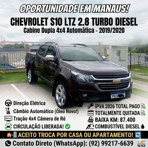 Chevrolet S10 Pick-up LTZ 2.8 TDI 4X4 CD Dies.aut 2020