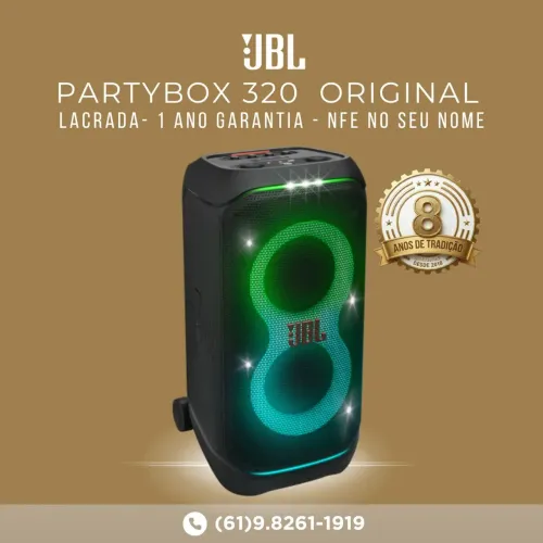 JBL PARTYBOX 320 [Original - Garantia de UM ano - Nota Fiscal no seu NOME]