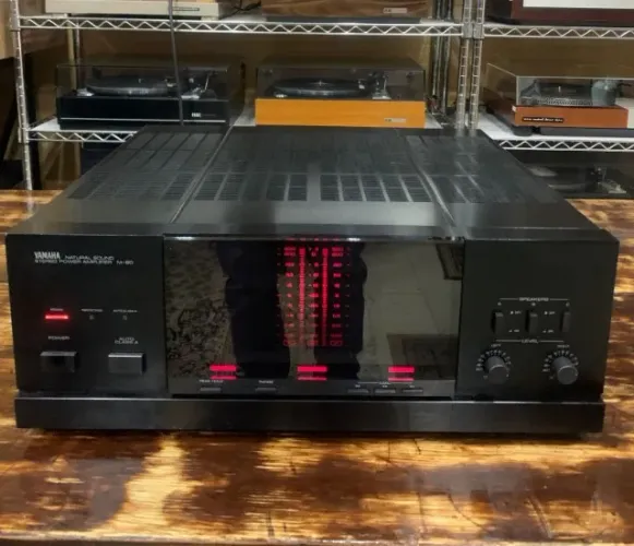 Amplificador Power Potência Yamaha - Modelo M-80 Vintage Receiver Vitrola som Jbl Marantz