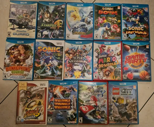 Lote 14 Jogos Nintendo Wii U e Wii RAROS!