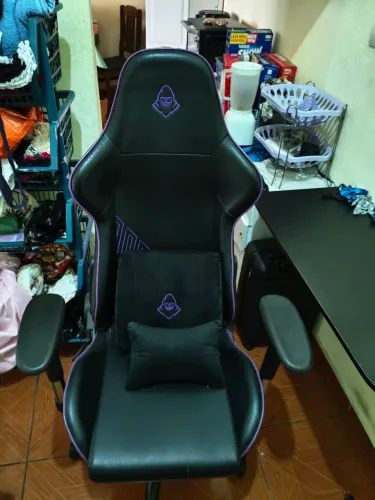 Cadeira Gamer Mancer Tyr Purple Edition, Espuma Moldada, Preta e Roxa, MCR-TYR-PRP01