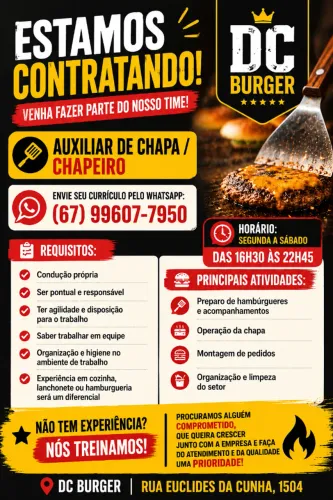 VAGA DE EMPREGO PARA CHAPEIRO 