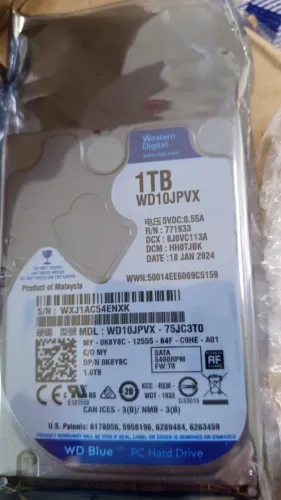 HD 1TB Disco Rígido Interno Western Digital Wd10jpvx