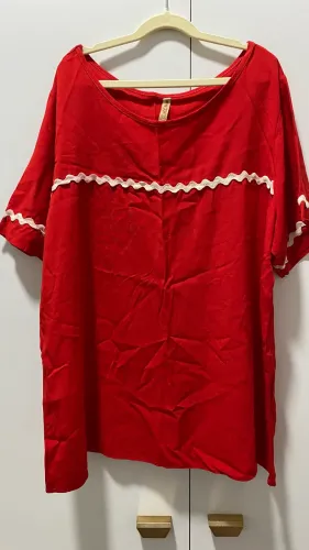 Blusa feminina vermelha | Tamanho GG