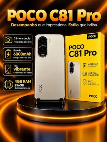 POCO C81 PRO 256/4GB 4G 1049,00,LOJA MAMUTE