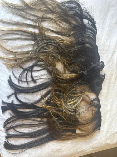 Vendo cabelo humano morena iluminada 6 kits