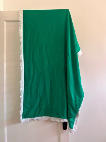 Canga atoalhada verde 