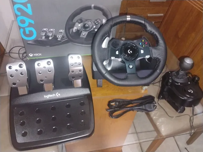 Volante longitch g920 + câmbio+ suporte
