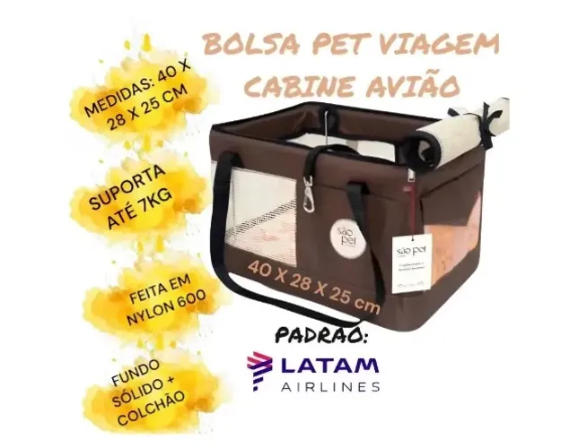Bolsa de transporte pet