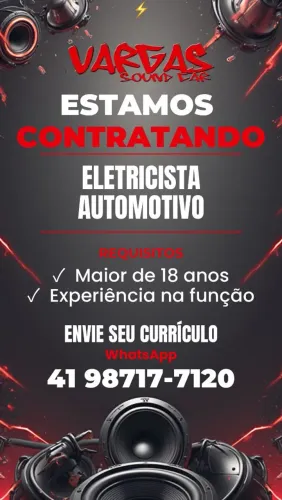 Vaga de emprego para Eletricista Automotivo 