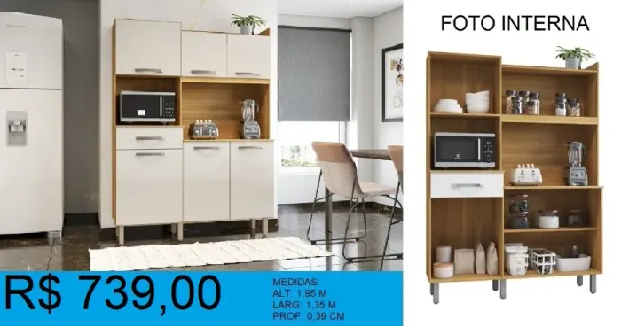 Armário de cozinha - compre hoje e receba em até 72 horas