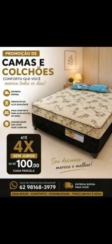 Cama box casal nova