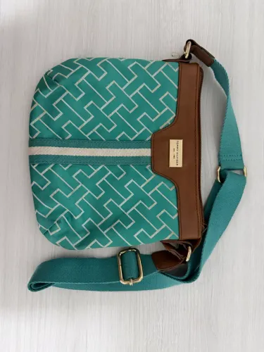 Bolsa de lado Tommy Hilfiger Verde água 