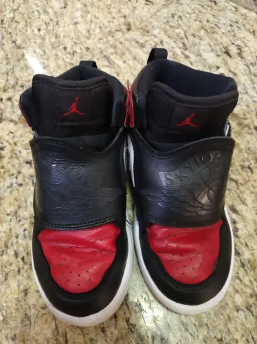 Tênis Jordan Sky 1 Infantil Bred Velcro N 30