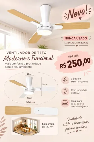 Ventilador de teto