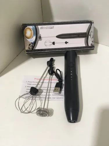 Mixer Elétrico Portátil 2 em 1 Recarregável Potente Misturador c/ 3 Velocidades - NOVO