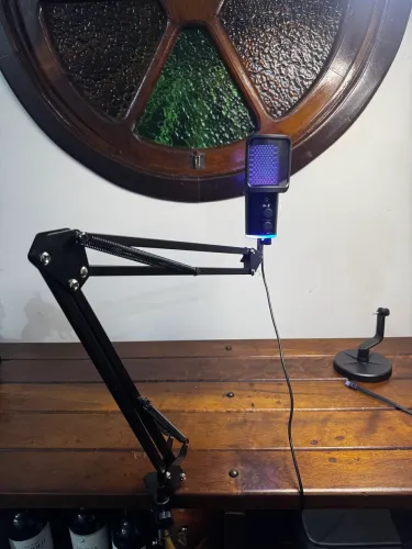USB Wired Condenser Microphone RGB Mute Button
