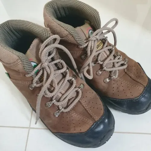 Bota Airsptep Adventure Couro - Nobuck Trekking Infantil