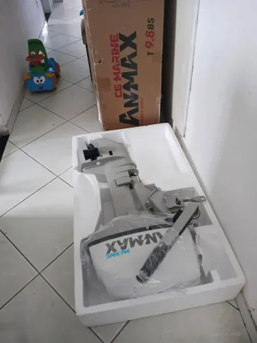 Motor de Popa ANMAX 9.8HP 2T Novo Completo com Tanque 12L
