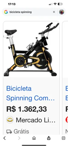 Bicicleta ergométrica spinning