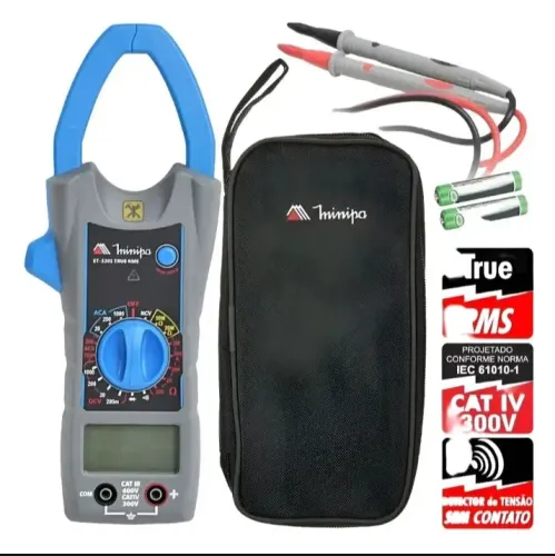 Alicate Amperímetro Digital ET -3201 tru RMS Manipa