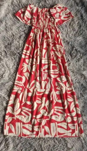 Vestido longo estampado
