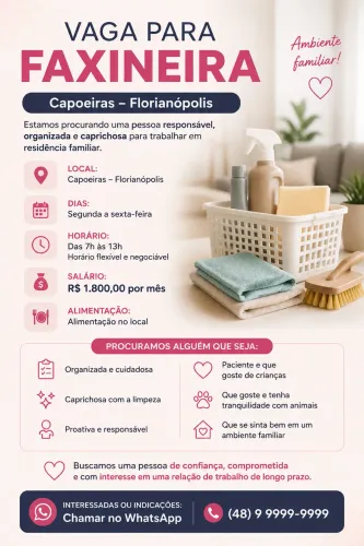 Vaga de emprego capoeiras