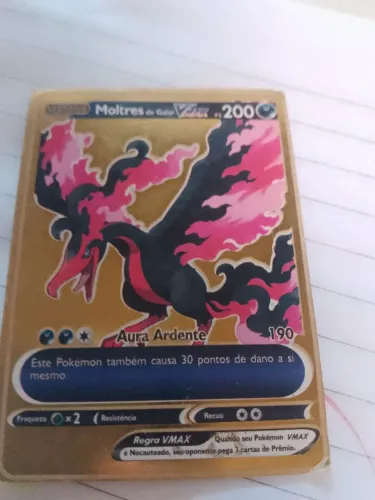 Cartinha de ouro do Moltres de Galar