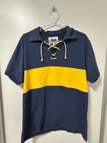 Camisa Boca Juniors retrô 1935 / Liga Retrô 71xm x 50cm (veste M) 100% algodão