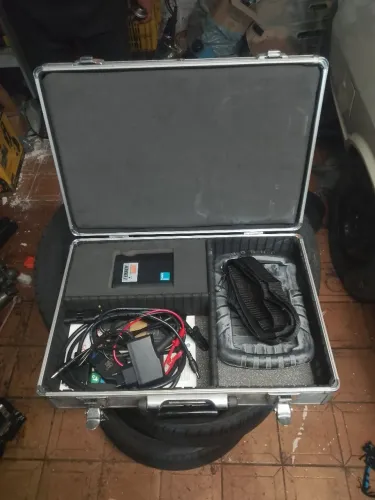Caixa de alumínio mais os cabos OBD2 mais fire antigos scanner raven