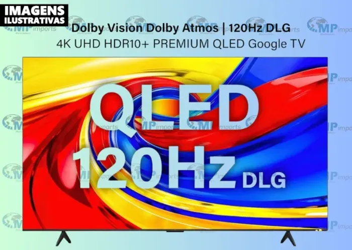 Loja MP Imports: Smart Tv Tcl 65 " QLED 4k P7l Wifi Bluetooth Google Tv Hdr10+ 120 Hz Vrr