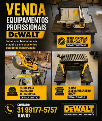 Máquinas Profissionais Dewalt MARCENARIA