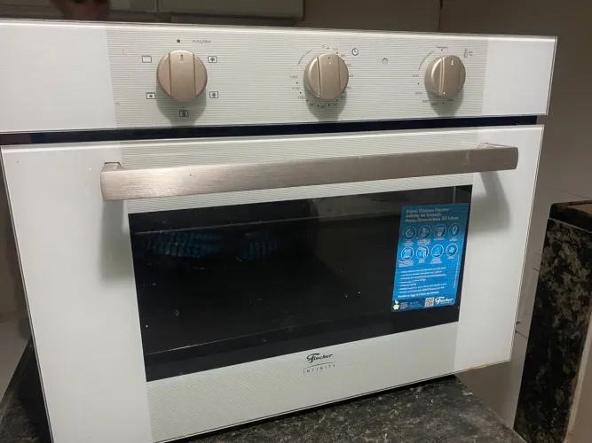 ? Forno Elétrico Fischer Infinity 50L Branco - Embutir Forno Elétrico Fisher 50 litros.