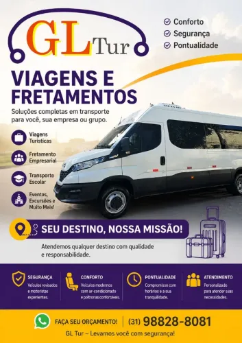 Aluguel de van com motorista BH e região.